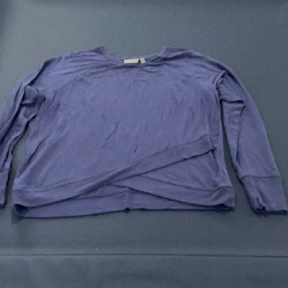 Blue Long Sleeve Top